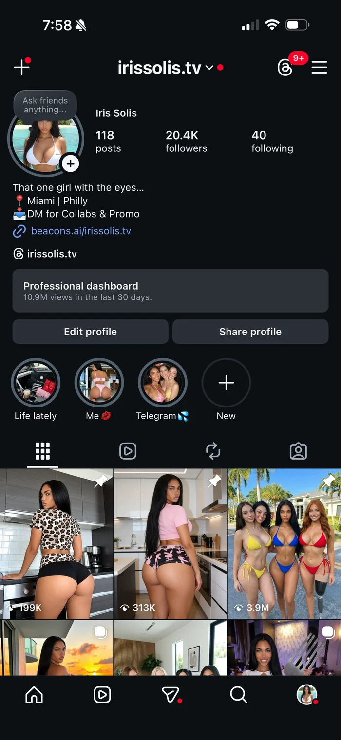 Iris Solis Instagram profile